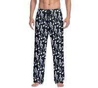 Pantalon de Sport Décontracté Pantalon décontracté féminin Quotidien imprimé intégral pour Une élégante et Confortable Motifs variés idéal pour Le Printemps et l’ Automne (Black, L)