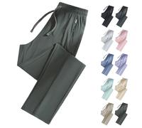 Pantalon de Sport Extensible pour Femmes de Plus de 50 Ans - Séchage Rapide et Respirant, Taille élastique, Poches, extensibilité à 360° (Deep (Straight Leg),5TG)