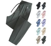 Pantalon de Sport Extensible pour Femmes de Plus de 50 Ans - Séchage Rapide et Respirant, Taille élastique, Poches, extensibilité à 360° (Deep (Cuffed Leg),M)