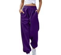 Pantalon De Sport Femme Jambes Larges - Pantalon De Survêtement Décontracté pour Femme Pant Les Loisirs en Plein Air Pantalons Fitness Jogging Chic Pants Simple Pantalons Couleur Pure Jogging