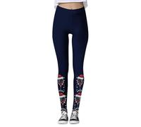 Pantalon De Sport Femme Leggings Noël Femme Hat Warm Wine Glass Shiny Print Hip Lift Fitness Exercise Yoga Pants Vêtement De Quotidien Noël