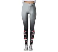 Pantalon De Sport Femme Leggings Noël Femme Hat Warm Wine Glass Shiny Print Hip Lift Fitness Exercise Yoga Pants Vêtement De Quotidien Noël