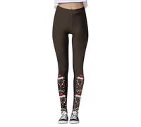 Pantalon De Sport Femme Leggings Noël Femme Hat Warm Wine Glass Shiny Print Hip Lift Fitness Exercise Yoga Pants Vêtement De Quotidien Noël