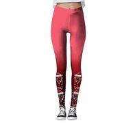 Pantalon De Sport Femme Leggings Noël Femme Hat Warm Wine Glass Shiny Print Hip Lift Fitness Exercise Yoga Pants Vêtement De Quotidien Noël