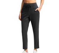 Pantalon de Sport Femme Slim Fit 7/8 Pantalon de Travail Bas de Jogging Pantalons de Survêtement pour Femmes avec Poches Pant Loisirs Décontracté pour Running Fitness Training