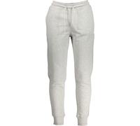 Pantalon de sport gris pour hommes - Taille élastique, 3 poches, détails contrastés, Taille : 2XL Couleur : Grigio