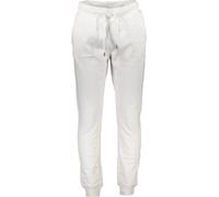 Pantalon de sport homme blanc : Doublé, coton bio, taille avec cordon de serrage, taille : 2XL Couleur : Bianco