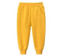 Pantalon de sport pour enfants et jogging - Pantalon de sport doux pour adolescents - Pantalon de sport long avec poches - Taille élastique - Pantalon basique actif pour enfants - Pantalon de