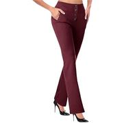 Pantalon de sport pour femme - Legging de yoga 2026 pour femme - Legging évasé avec pantalon de yoga taille haute - Confortable - Pantalon d'entraînement professionnel pour l'entraînement et la vie