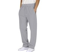 Pantalon de sport pour homme avec intérieur molletonné et cordon de serrage | Taille élastique avec cordon de serrage réglable. Jambe large. Poches pratiques. Pour l'automne, l'hiver et la promenade.