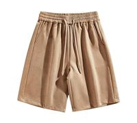 Pantalon de sport pour homme - Short de course en coton - Pantalon de jogging - Pantalon de fitness - Short de sport - Pantalon de survêtement, kaki, XL