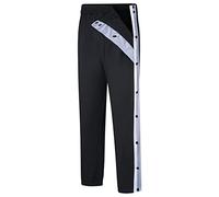 Pantalon de survêtement à Bouton-Pression Boucle latéral pour Hommes Pantalon entraînement de Basket-Ball lâche décontracté en mélange de Coton survêtement Fendu Pantalon de Jogging,A,3XL