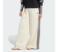Pantalon de survêtement à jambes larges en satin Adicolor Cream White / Black 42