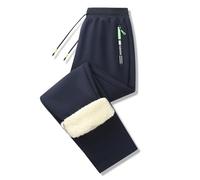 Pantalon de survêtement ample à jambe large pour femme - Confortable - Jambe droite - Coupe ample - Bas ouvert - Jambe ouverte - Taille haute - Coupe décontractée - Pantalon doux décontracté, bleu