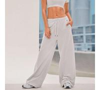 Pantalon de survêtement ample à jambes larges, taille à cordon de serrage, poches réfléchissantes douces et lisses. Idéal pour bouger et danser, porter au quotidien de manière décontractée. L,M,S,XL,X