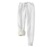 Pantalon de survêtement ample de couleur unie avec bas cintré pour homme, pantalon de jogging lourd doublé en polaire avec poches, pantalon de yoga avec poches, pantalon décontracté pour l'hiver et