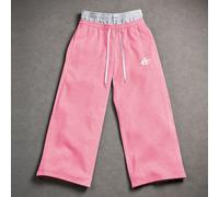 Pantalon de survêtement ample gris avec imprimé petit logo anglais et motif sur la taille, style streetwear, hip hop, convient pour tous les jours, skateboard, cadeau pour petit ami/mari, style Y2K L,