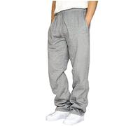 Pantalon De SurvêTement AthléTique Respirant pour Homme Pantalon D'EntraîNement Pantalon De Sport DéContracté en Plein Air, Pantalon Sarouel Pantalon De Jogging Long Baggy Jambes Larges éLastique