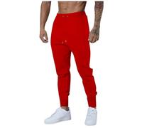 Pantalon de survêtement baggy décontracté à bas cintré pour homme - Pantalon de sport taille haute - Coupe ample - Pantalon de course doux - Pantalon de yoga actif et confortable - Pantalon de