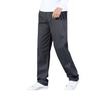 Pantalon de survêtement cargo pour homme plissé et taille extensible, coupe classique, vêtement d'extérieur, jogging pour homme, gris foncé, XXL
