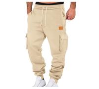 Pantalon de survêtement de Jogging Homme Mode Taille Élastique Large Workout Pantalons de Travail Hiking & Jogging pour Le Sport, Les Loisirs, Le Fitness Activewear Workout Long Sweatpants