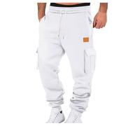 Pantalon de survêtement de Jogging Homme Mode Taille Élastique Large Workout Pantalons de Travail Hiking & Jogging pour Le Sport, Les Loisirs, Le Fitness Activewear Workout Long Sweatpants