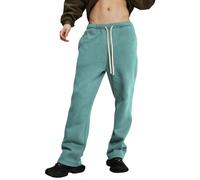 Pantalon De Survêtement Doublé Polaire Homme Avec Poches pantalon parachute, pantalon de survêtement cargo ample décontracté, pantalon sarouel avec poches Pyjama Homme De Marseille (Green, L)