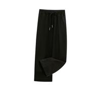 Pantalon de survêtement droit à jambe large pour enfants et filles, pantalon ample taille haute avec cordon de serrage pour tout-petits, bébés, filles, jogging ample confortable, vêtements d'extérieur