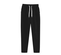 Pantalon de survêtement élastique taille haute pour femme - Couleur unie - Cordon de serrage - Jambe droite - Pour l'hiver - Chaud - Athlétique - Automne - Pantalon de jogging décontracté avec poches