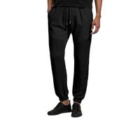 Pantalon de survêtement homme léger et stylé pour un décontracté et confortable en toute saison avec un design moderne et une coupe ample parfaite pour les activités quotidiennes (Black, XXXL)