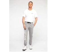 Pantalon de survêtement homme Sergio Tacchini Nizard gris en molleton brossé avec grand logo XL