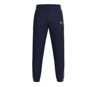 Under Armour – Pantalon UA Challenger Warm-up Homme – Bleu marine délavé/Jaune haute visibilité – M