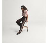 Adidas Originals Pantalon Firebird en crochet tricoté Noir Taille M Coupe régulière Femme