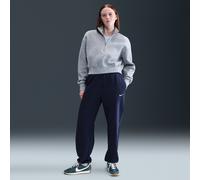 Pantalon de survêtement oversize à taille haute Nike Sportswear Phoenix Fleece pour Femme Midnight Navy/Sail M (FR 42-44)