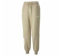Pantalon de Survêtement pour Adultes Puma Colorblock Beige Femme