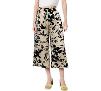 Pantalon de survêtement pour femme avec bouton ceinture - Coupe droite - Cordon de serrage - Confortable - Flatteuse - Beau surdimensionné - Ample - Pour le bureau - Extensible - Travail, kaki, S