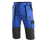 Pantalon de Travail 3/4 - CXS Patrik - 100% Coton, éléments réfléchissants, pantalon de travail 3/4 pour homme - Bleu 46