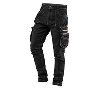 Pantalon de travail 5 poches en jean, noir, taille S S