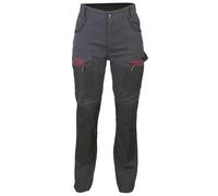 Pantalon de travail à genouillère femme bicolore LMA OLYMPIA Gris / Noir 48