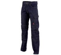 Pantalon de travail ALICKI multipoches en jean 1STNJN bleu marine T54 - LAFONT - LA-1STNJN-6-1-54