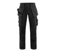 Pantalon de travail artisan femme Blaklader 100% coton Noir 46