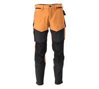Pantalon de travail avec poches genouillères MASCOT Customized - 22379-311/2-Noir / Orange-52-76