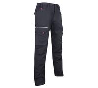 Pantalon battle canvas élasthanne BASALTE NOIR - LMA LEBEURRE - 1425 42