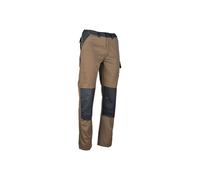 Pantalon de travail bicolore multipoches zéro métal Châtaigne/Gris sombre 1677 FORGERON - LMA