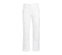 Pantalon de Travail Blanc 100% Coton, Pantalon de Peintre | Pantalon de peintre blanc ProDec pour hommes et femmes, salopette de peinture pour hommes et femmes, pantalon de décorateur