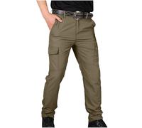 Pantalon de Travail Cargo Homme Grande Taille Pantalons Taille Elastique Décontractée Pants Mode Drawstring Long Pantalon Jogging Survetement avec Poche Training Sportswear Randonnée Pas Cher
