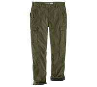 PANTALON DE TRAVAIL CARGO RIPSTOP DOUBLÉ EN POLAIRE Vert - G72 - CARHARTT - 105491 48