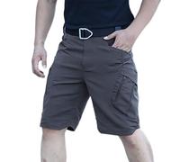 Pantalon de travail court pour homme avec de nombreuses poches - Short cargo élégant - Pantalon d'été - Pantalon de trekking léger - Bermuda - Short chino de randonnée - Respirant - Pantalon