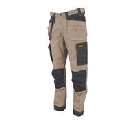 Pantalon de travail DeWalt Barstow beige, taille 42 longueur 79 cm