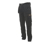 Pantalon de travail DeWalt Logan Pro-Stretch noir, taille 40 longueur 79 cm